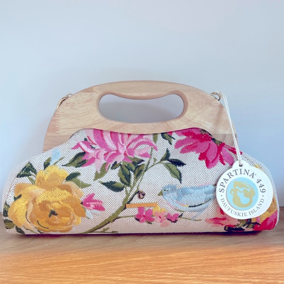 Spartina 449 Handbags - NWT Spartina 449 Floral Miranda Clutch